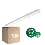Multipack 10x Philips LED Waterproof Batten Coreline WT120C G3 28W 4600lm - 840 Cool White | 120cm - Replaces 2x36W